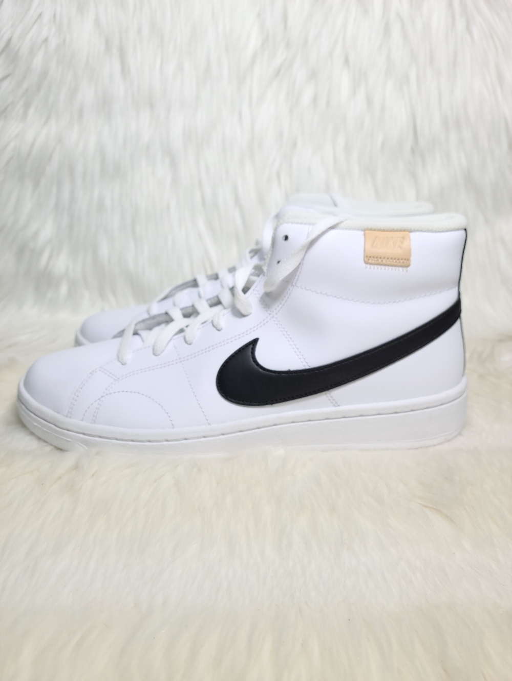 Nike Court Royale Mid White Black Onyx Men 9.5 NEW - Picture 4 of 7